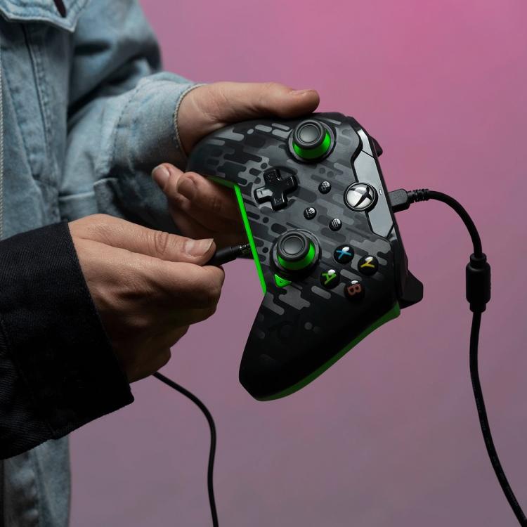 Pdp Controller Xbox Series X|S & Pc Ufficiale Pad Wired Joypad Nero Neon Carbon