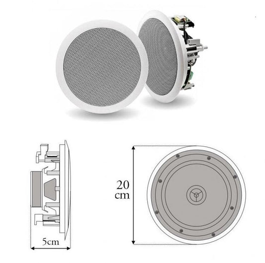 CASSE DA INCASSO AUDIO PER SOFFITTO FILODIFFUSIONE SPEAKER ALTOPARLANTE NEGOZIO