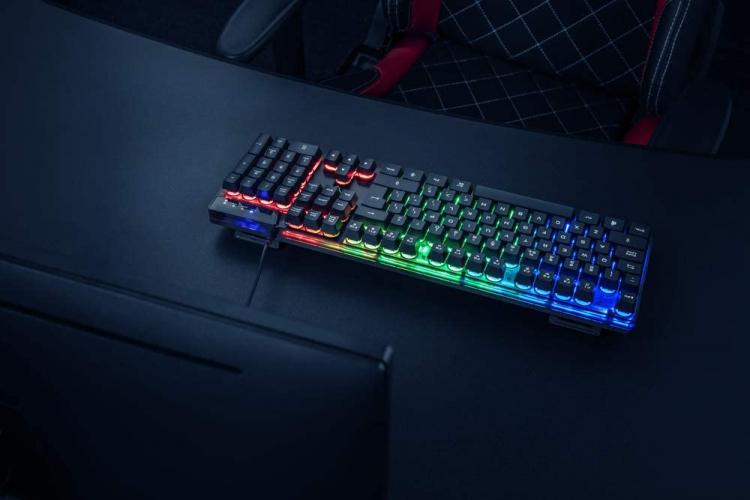 Tastiera Retroilluminata Gaming Computer Pc Led Usb Meccanica Keyboard Gioco 801