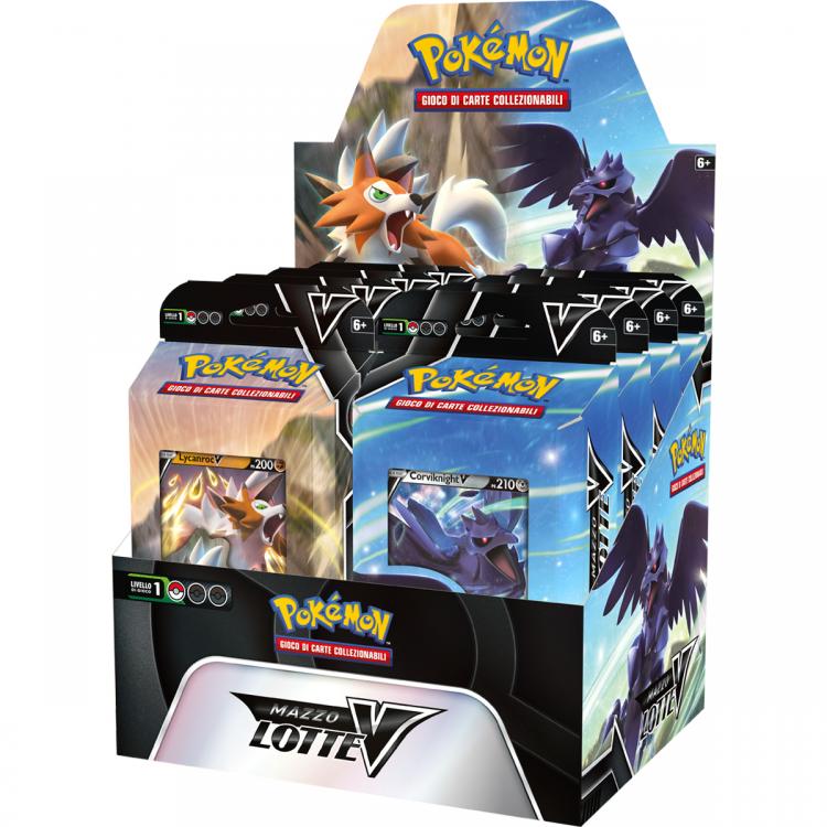 Pokemon Mazzo Lotta V Lycanroc-V + Mazzo Corvinight-V Carte Da Collezione Cards