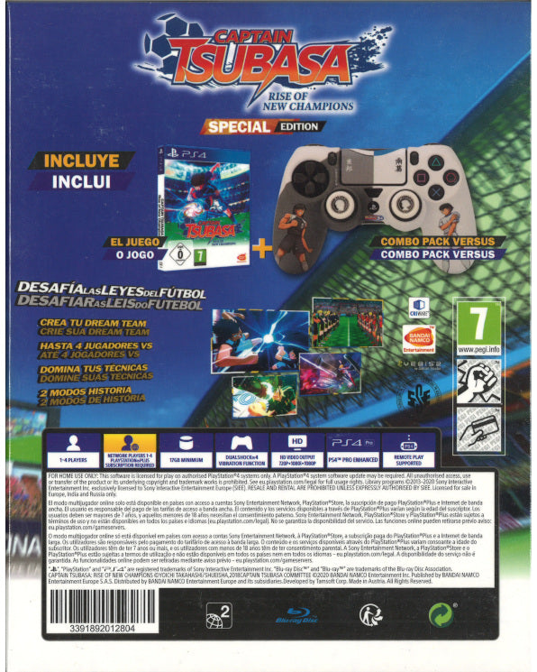 Captain Tsubasa: Rise Of New Champions (Special Edition) Ps4 + Cover Dualshock