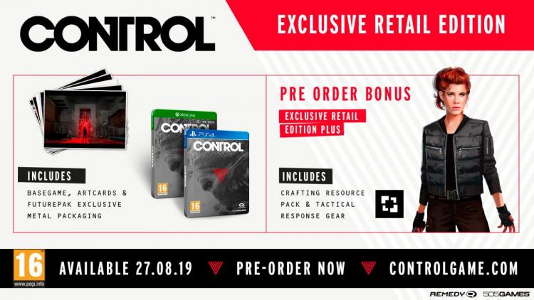 CONTROL RETAIL EXCLUSIVE EDITION PS4 GIOCO ITALIANO NUOVO PLAY STATION 4