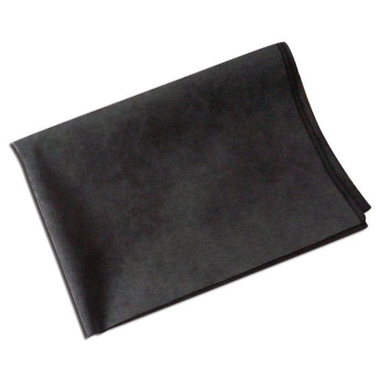 Panno Pelle Amaretta Microfibra Nero Scamosciato Carrozzeria Vetri Auto 80X60Cm