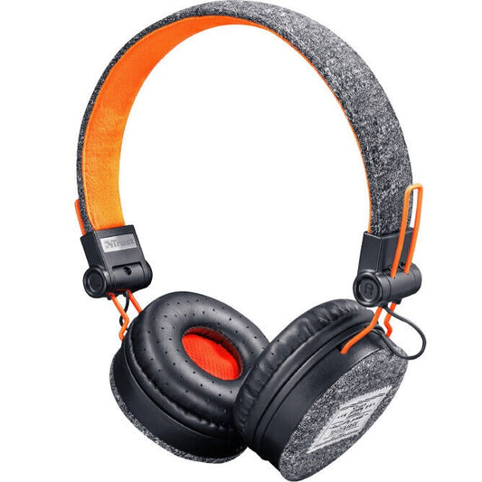 Trust Urban Fyber Cuffie Pieghevoli Auricolari Smartphone Tablet Pc "Jeans Nero"