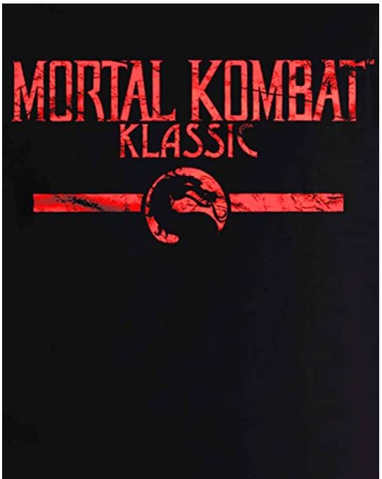 Rubberroad T-Shirt Mortal Kombat Klassic Ufficiale Nero/Rosso L Di Cotone Ps4