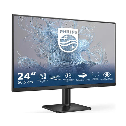 Philips Pc Monitor 24" Led Full Hd 100hz 4ms Vga/Hdmi 24e2n1100lb/00