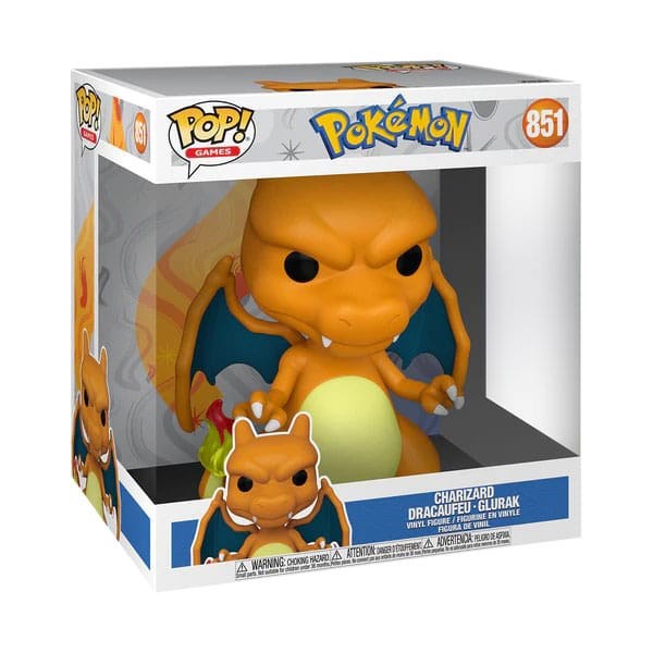 Funko Pop ! Games Pokemon Jumbo - Charizard (851) Figure 25Cm Big Size
