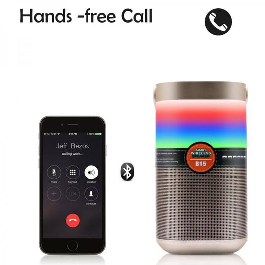 Lampada Cassa Speaker Bluetooth Multicolor Smart Lamp Led Cromoterapia Vivavoce