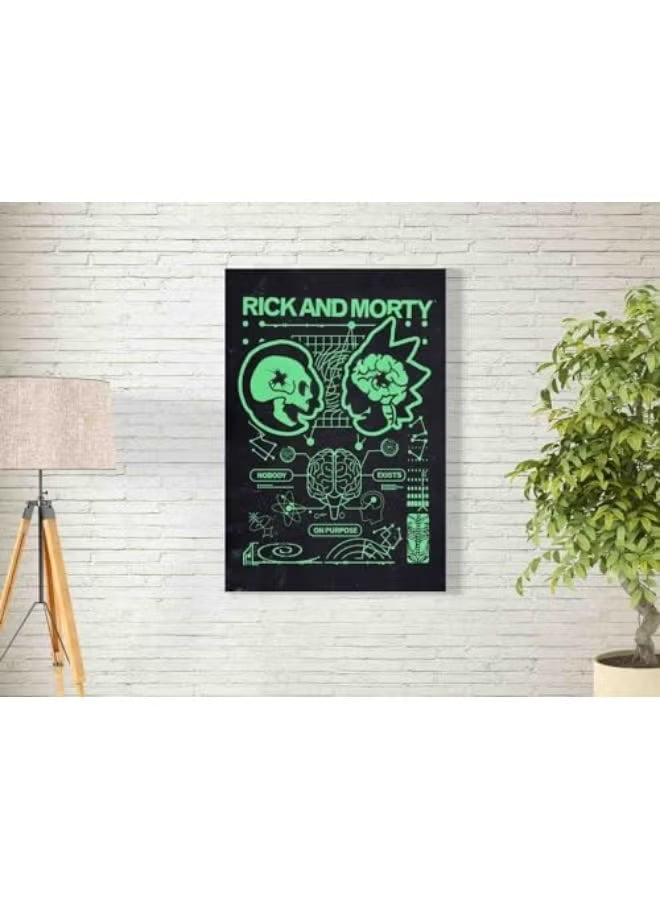Maxi Poster Rick and Morty Nobody Exist on Purpose 91x61 cm Incorniciabile A Parete