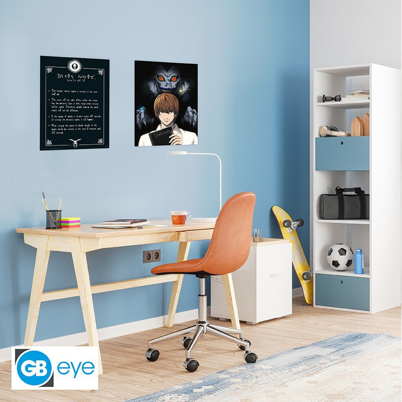 Abystyle (Death Note) Set 2 Chibi Poster: "Light E Death Note" (52x38) Gb Eye