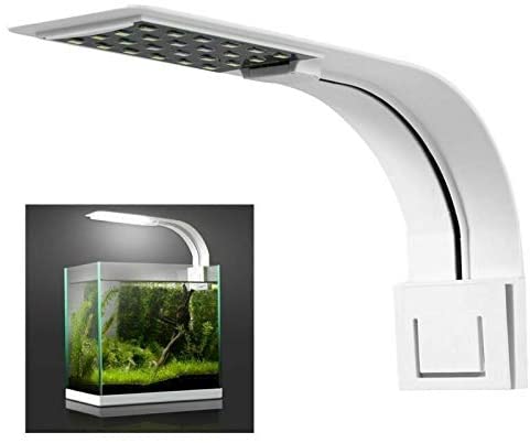 Plafoniera Luce Acquario Bianca/Blu 18 Led Esterna 7W Barra Tartarughiera Dee301