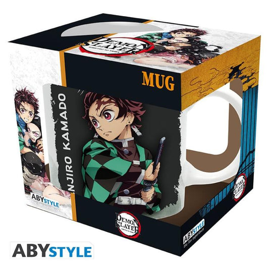 ABYSTYLE TAZZA DEMON SLAYER: "TANJIRO" MUG BICCHIERE CAFFÈ CERAMICA MANICO 320ML