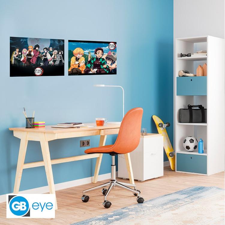 ABYSTYLE (DEMON SLAYER) SET 2 CHIBI POSTER: "SERIES 2/PILASTRI" (52X38) "GB EYE"