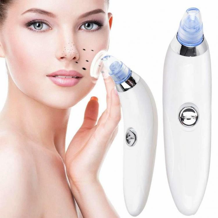 ASPIRATORE PUNTI NERI 4 TESTINE RIMUOVI PORI NASALI E ACNE VISO PULIZIA FACCIALE