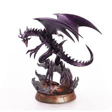 Yu-Gi-Oh! Statua Pvc Dragon Nero Occhi Rossi Ver. Viola 33 Cm First 4 Figures