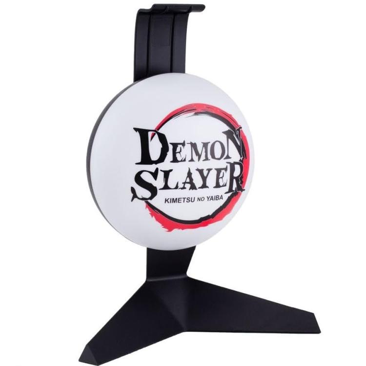Paladone Demon Slayer Kimetsu No Yaiba - Lampada Da Tavolo E Supporto Cuffie Usb