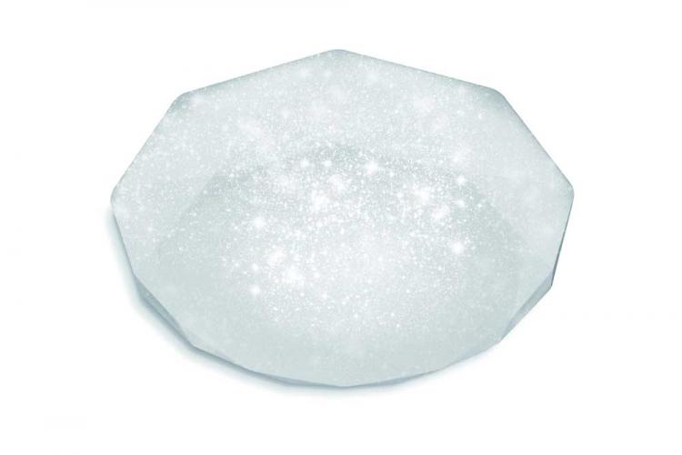 Plafoniera Led 24W Forma Diamante Effetto Cielo Stellato Brillantini Lampadario