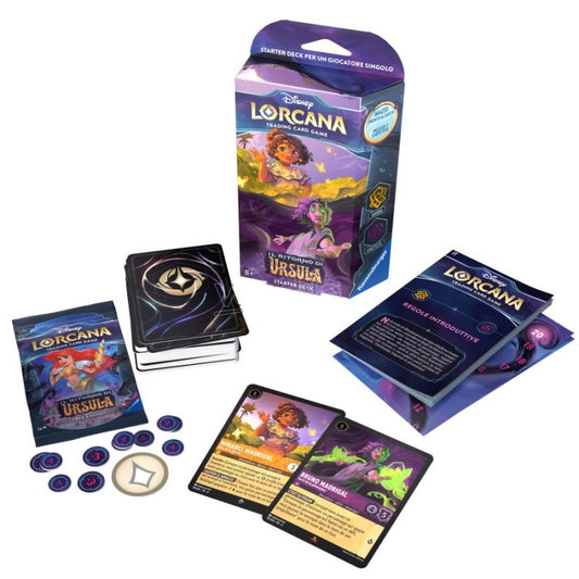 Disney Lorcana "Il Ritorno Di Ursula" Starter Deck (Encanto) Ambra/Ametista Ita
