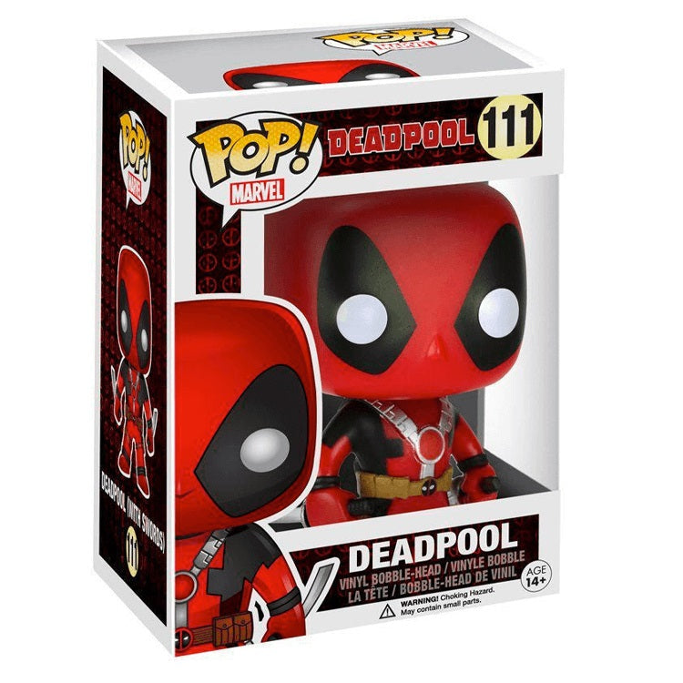 Funko Pop ! Marvel Deadpool - (111) Deadpool W/ Swords Figure 9Cm Con Spade