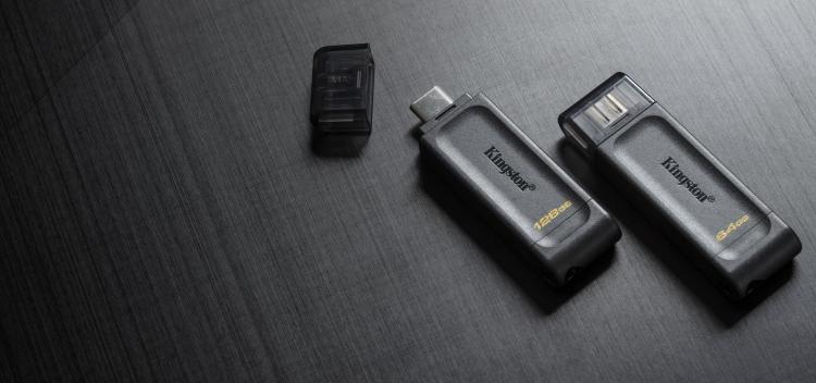 Kingston Pendrive Datatraveler 128Gb Usb 3.1 + Type C Dt70/128Gb Chiavetta Usb