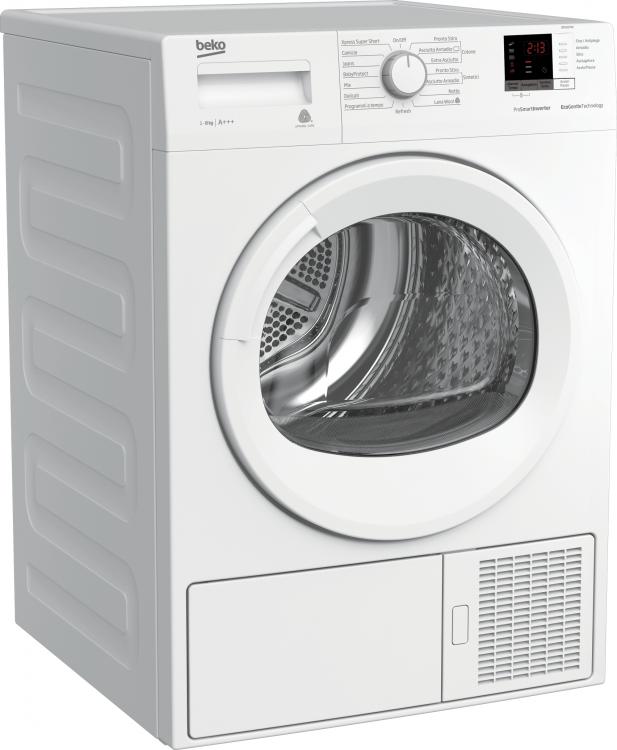 BEKO ASCIUGATRICE 8KG YOUNG SMART A+++ INVERTER POMPA CALORE DISPLAY DRX837WI