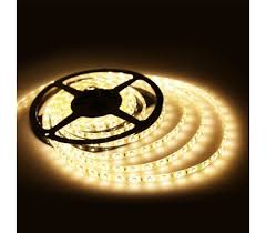 Striscia Led Smd 5050 5 Metri 12V Ip66 Adesiva Bobina Led Flessibile Giallo