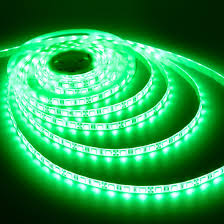 Striscia Led Smd 5050 5 Metri 12V Ip66 Adesiva Bobina Led Flessibile Verde