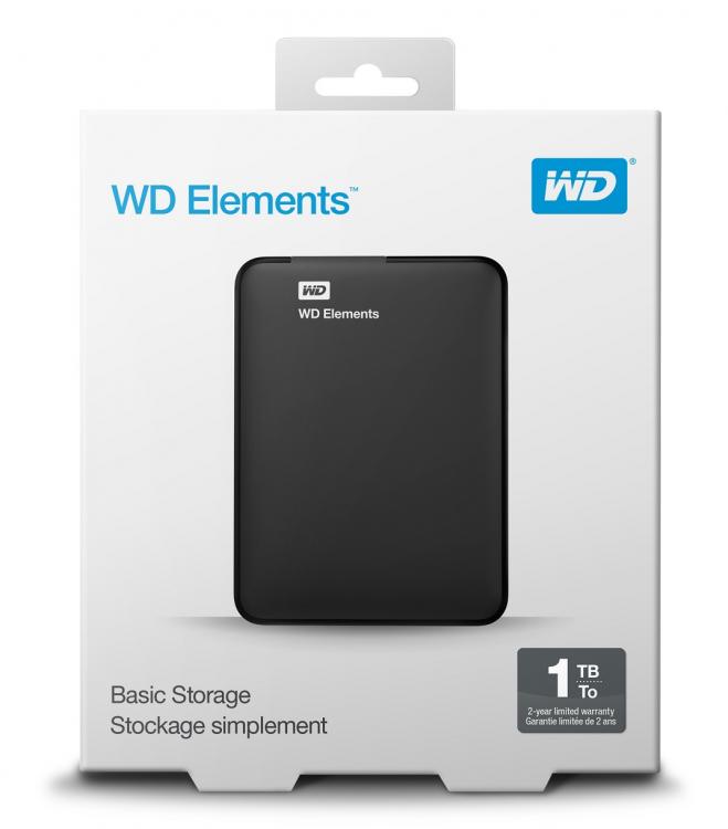 Western Digital Hdd Esterno Wd Elements Portable 1Tb 2.5" Usb 3.0 Hard Disk Wd