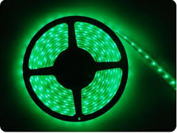 Striscia Led Smd 5050 5 Metri 12V Ip66 Adesiva Bobina Led Flessibile Verde