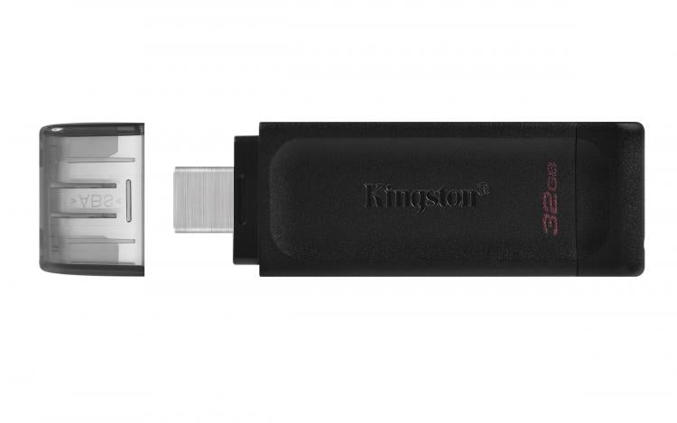 Kingston Pendrive Datatraveler 32Gb Usb 3.1 + Type C Dt70/32Gb Chiavetta Memoria
