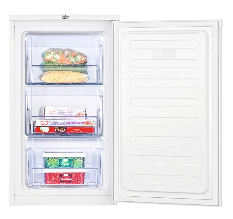 BEKO CONGELATORE VERTICALE 65LT BIANCO 3 CASSETTI FS166020 LIBERA INSTALLAZIONE