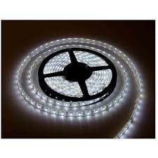 Striscia Led Smd 5050 5 Metri 12V Ip66 Adesiva Bobina Led Flessibile B. Freddo