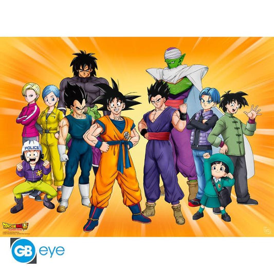 ABYSTYLE (DRAGON BALL SUPER) POSTER: "GRUPPO GOKU SUPER HERO" (52X38) GB EYE