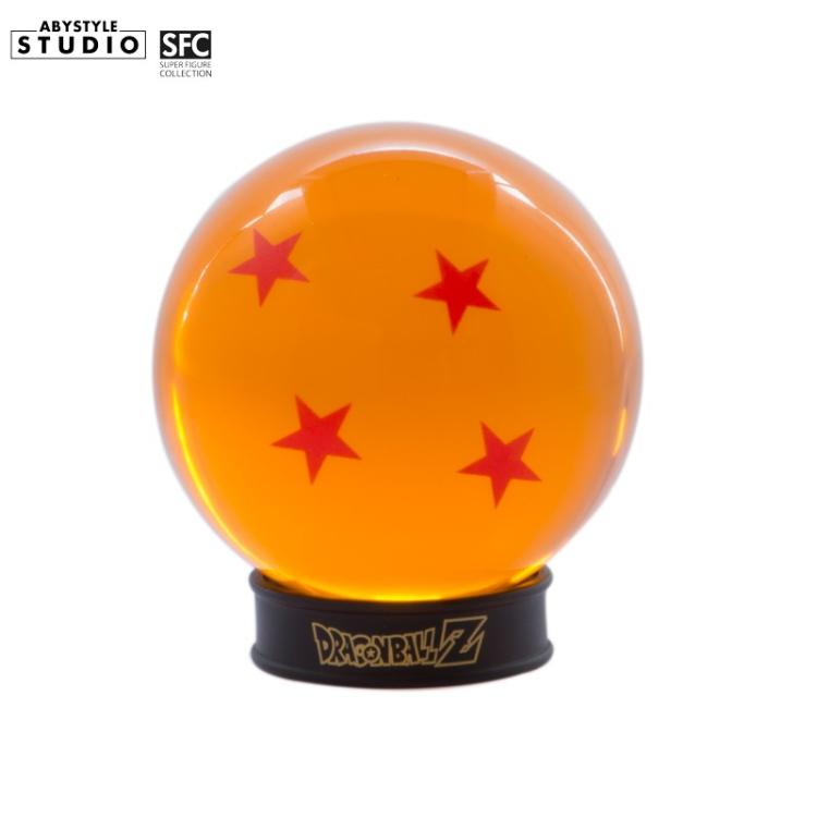ABYSTYLE DRAGON BALL SFERA DI CRISTALLO 4 STELLE 75mm + PIEDISTALLO SFERE DRAGO