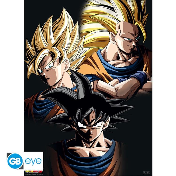 ABYSTYLE (DRAGON BALL Z) SET 2 CHIBI POSTER: "GOKU & SHENRON" (52X38) "GB EYE"