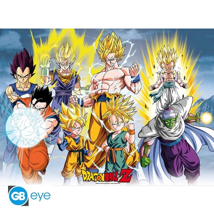ABYSTYLE (DRAGON BALL Z) SET 2 CHIBI POSTER: "GRUPPI" (52X38) ANIME "GB EYE"