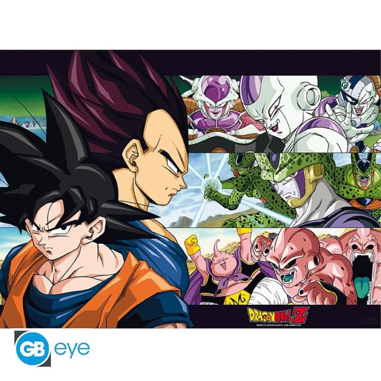 ABYSTYLE (DRAGON BALL Z) SET 2 CHIBI POSTER: "SAYAN" (52X38) ANIME "GB EYE"