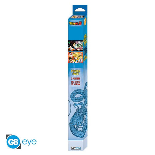 ABYSTYLE (DRAGON BALL Z) SET 2 CHIBI POSTER: "SAYAN" (52X38) ANIME "GB EYE"