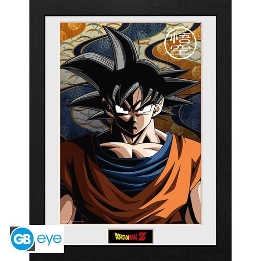 ABYSTYLE: DRAGON BALL Z (GOKU) POSTER INCORNICIATO QUADRO STAMPA CORNICE 30x40cm