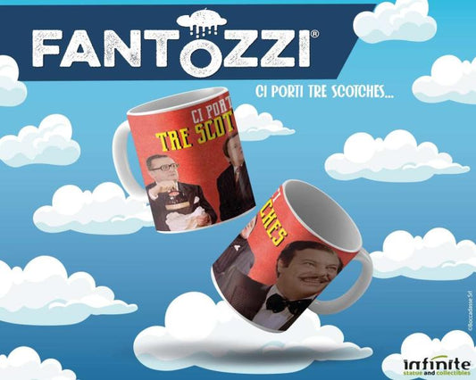 Infinite Statue - Tazza Fantozzi "Tre Scotches" Mug Bicchiere Ceramica Tè Caffè