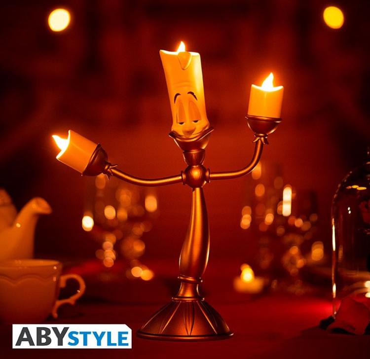 Abystyle Lampada Led Da Tavolo Bella E La Bestia Lumiere Disney Beauty & Beast