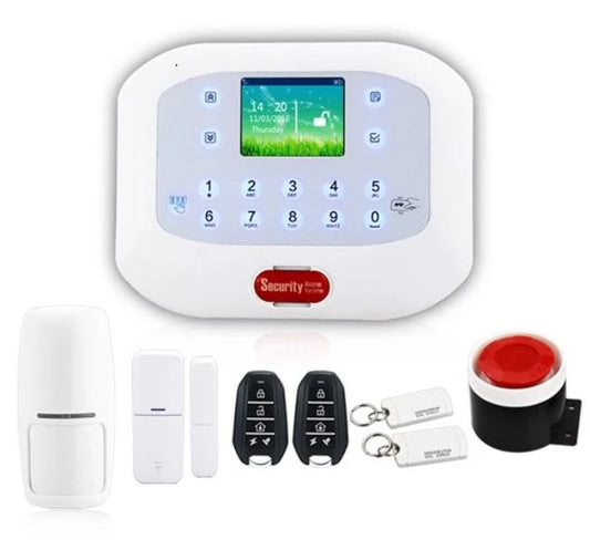 Kit Antifurto Casa Allarme Touch Screen Combinatore Gsm Pstn Wireless Da App 50A