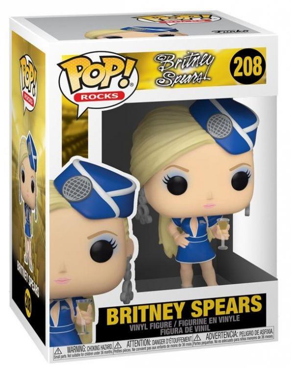 Funko Pop ! Rocks (208) - Britney Spears Stewardess Vinyl Figure Statuetta 9Cm