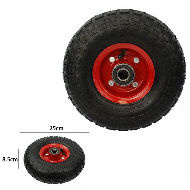Ruota In Gomma Per Cariola Carrello Con Cuscinetto 300Lb 136Kg 4.10/3.50-4|69797