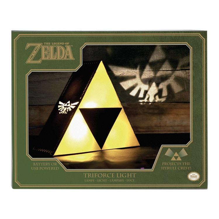 Paladone Lampada Da Tavolo Nintendo Zelda Tri-Force Hyrule Luce Light 25Cm