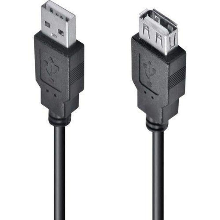 Tecno Cavo Prolunga Usb 2 Metri Trasferimento Veloce Plug And Play Pc Cable