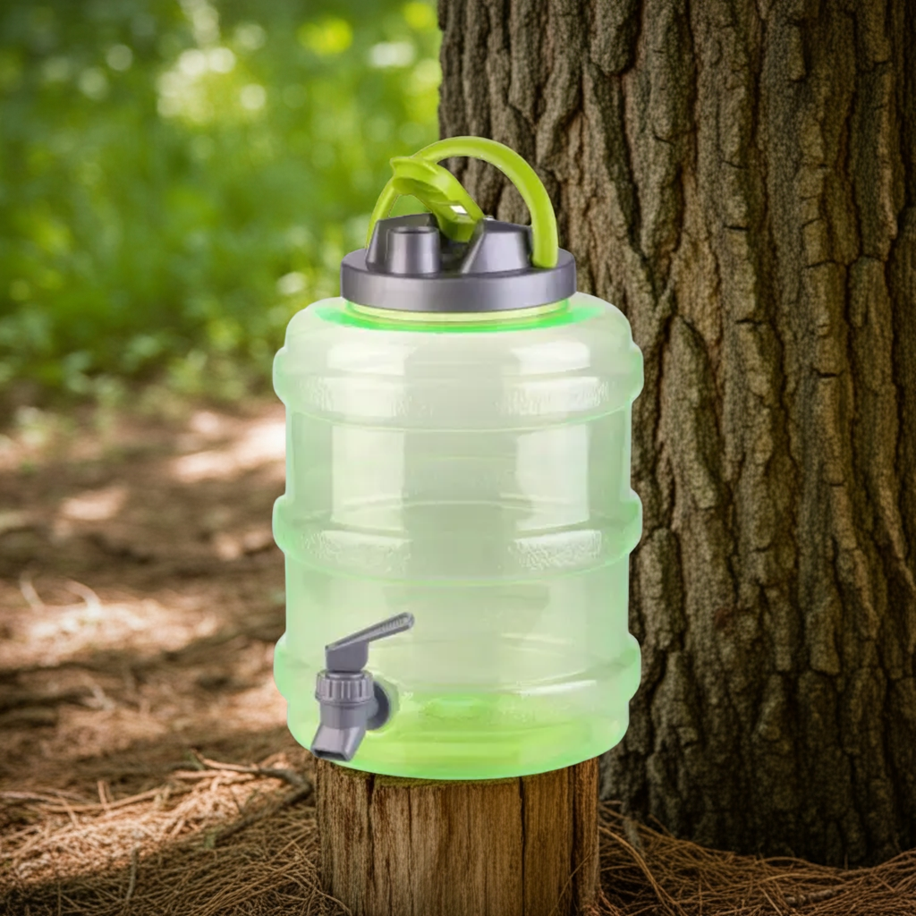 Dispenser Con Rubinetto Erogatore Capacità 4,7L Campeggio Picnic Ufficio Party