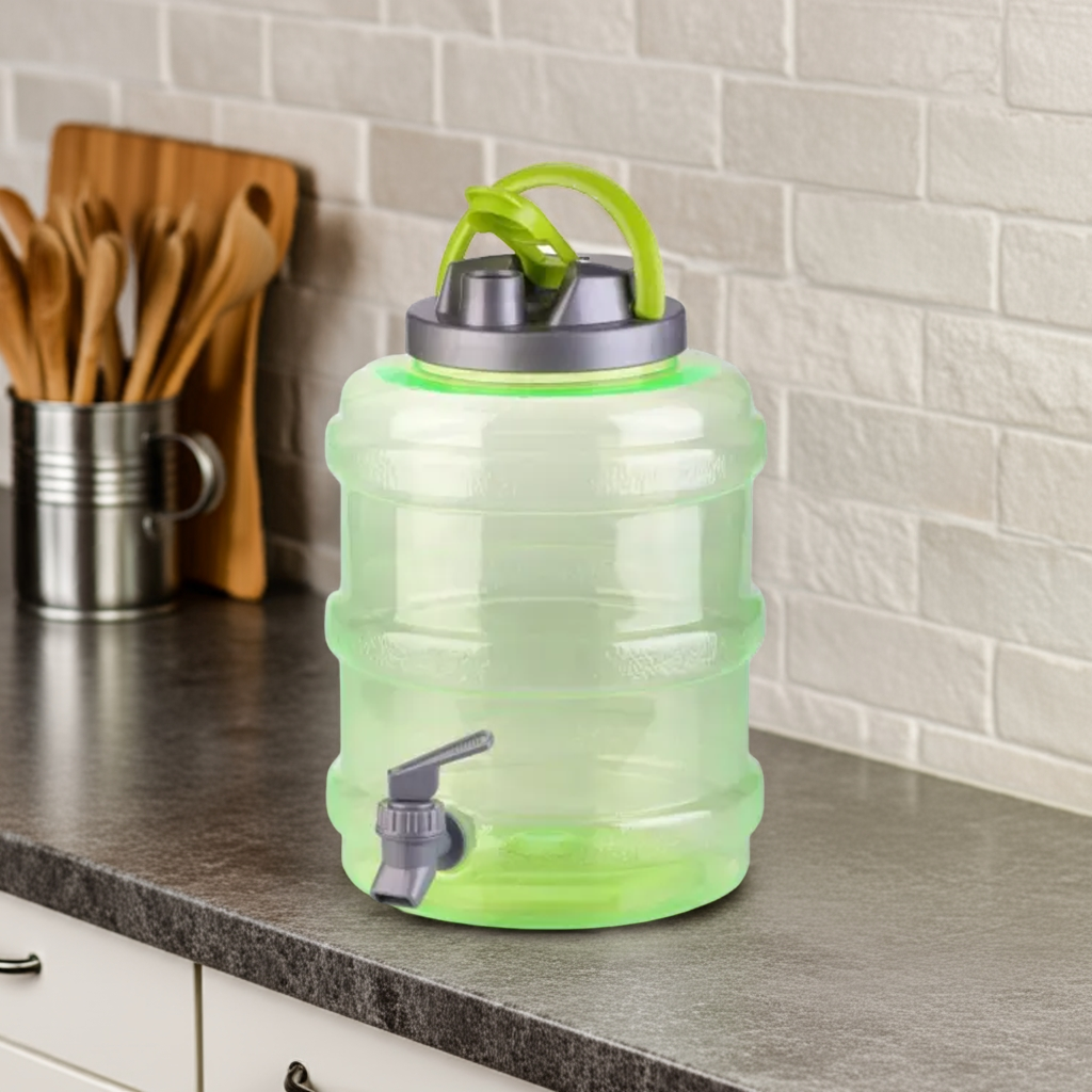 Dispenser Con Rubinetto Erogatore Capacità 4,7L Campeggio Picnic Ufficio Party