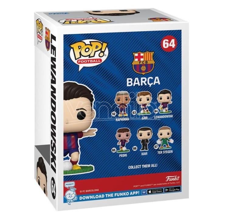 Funko Pop ! Football Barcellona - (64) Robert Lewandoski Figure Vinyl 9Cm Barca