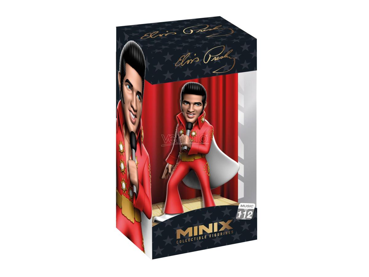 Minix - Elvis Presley Red Suit (Music 112) Figure 12Cm Statua Live Collezione